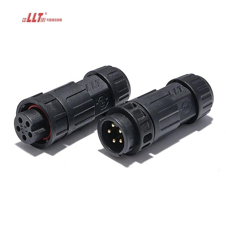 M19-5pin Led strip bayonet lock waterproof wire connector thumbnail