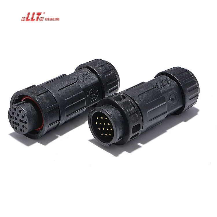 multi-pin 14pin LLT audio & video signal transmission bayonet connector