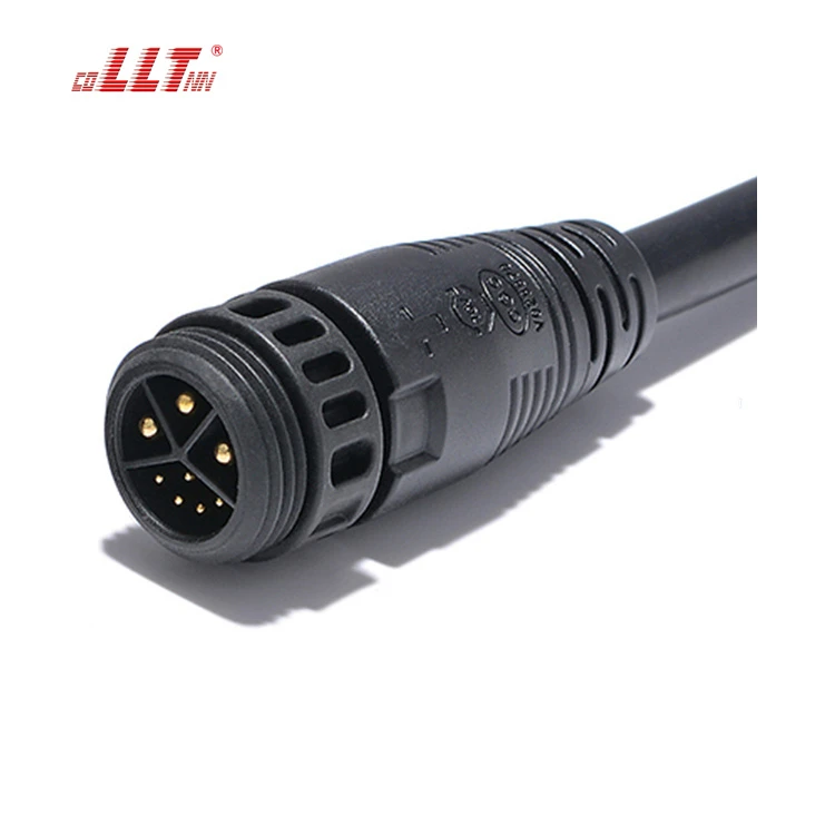 LLT Factory M19 3+4 pin thread lock waterproof cable connector detail 4