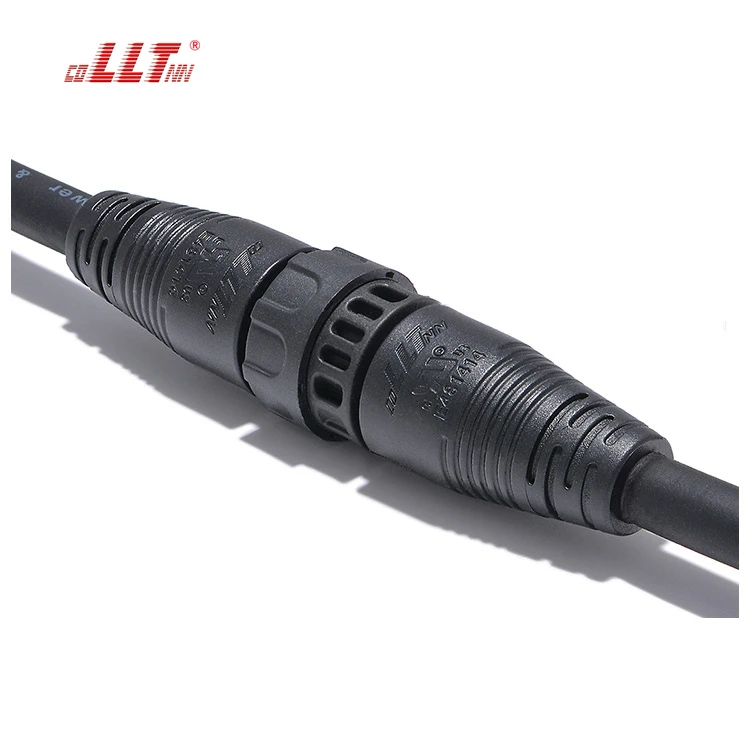 LLT Factory M19 3+4 pin thread lock waterproof cable connector detail 6