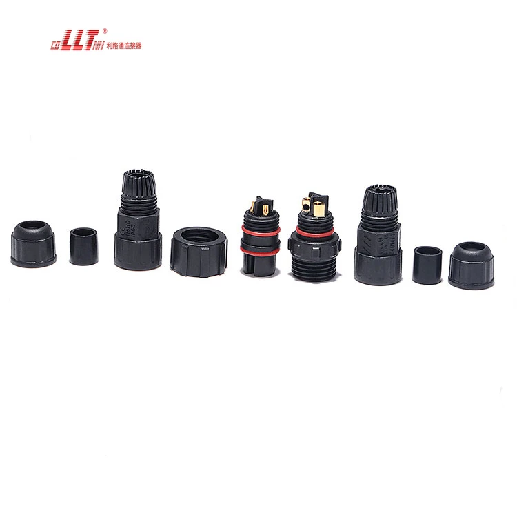 LLT M16 IP68 Wire to Wire Electrical Screw Led Light 3pin Waterproof Connector detail 7
