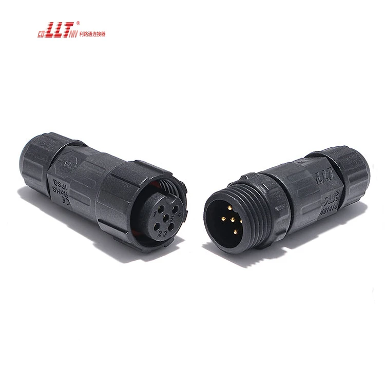 LLT 5pin IP68 Plug Led Light Power Waterproof Connector detail 2