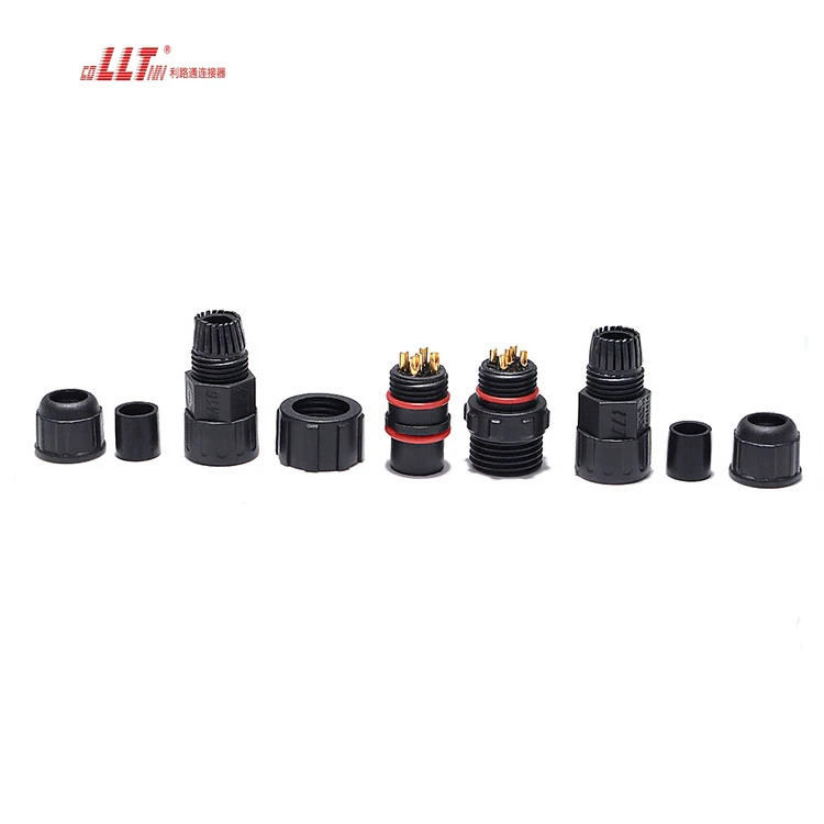 LLT 5pin IP68 Plug Led Light Power Waterproof Connector detail 3
