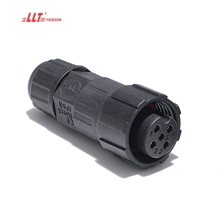 LLT 5pin IP68 Plug Led Light Power Waterproof Connector detail 4