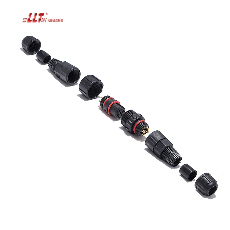 LLT 5pin IP68 Plug Led Light Power Waterproof Connector detail 6