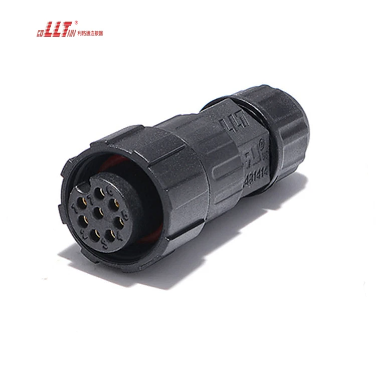 LLT Factory M16 8pin Circular Multipin Screw Wire IP68 Waterproof Data Connector detail 5