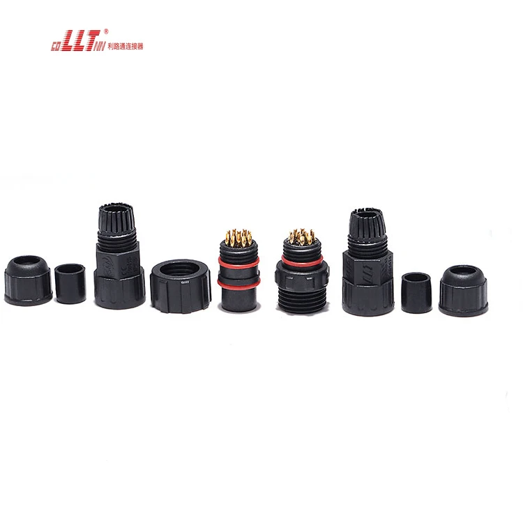 LLT M16 Multipin Connector 12pin 5A IP68 signal Data Plug Male Female Electrical Wire Connector detail 3