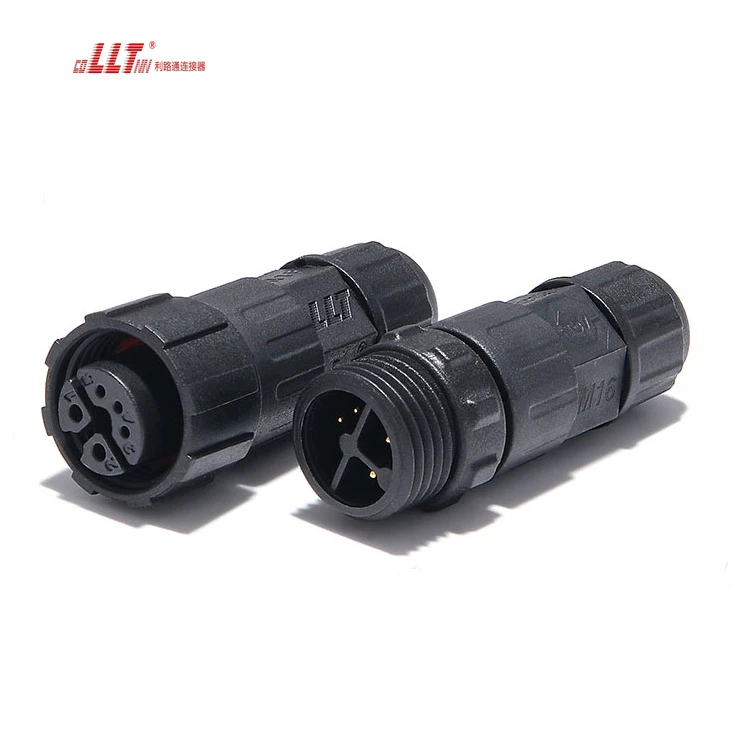 M16 2+3pin composed power signal Data male female assembly connector thumbnail