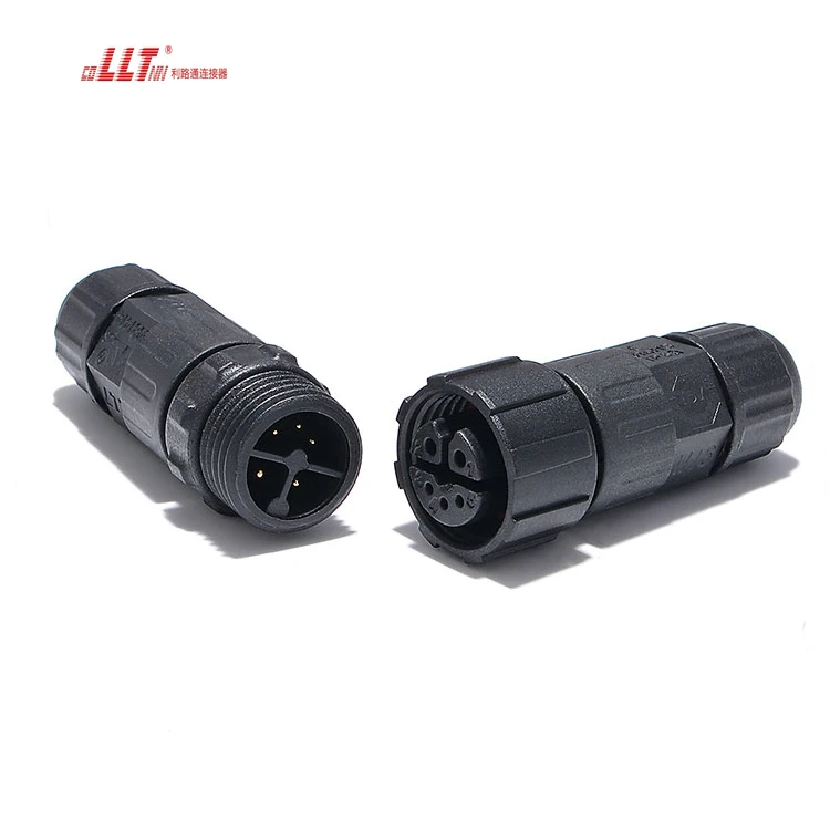 M16 2+3pin composed power signal Data male female assembly connector detail 6
