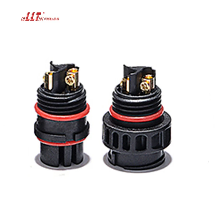 LLT Male Female M19 Plug IP68 Bayonet Lock Screw Wire Power 3pin Waterproof Connector detail 5