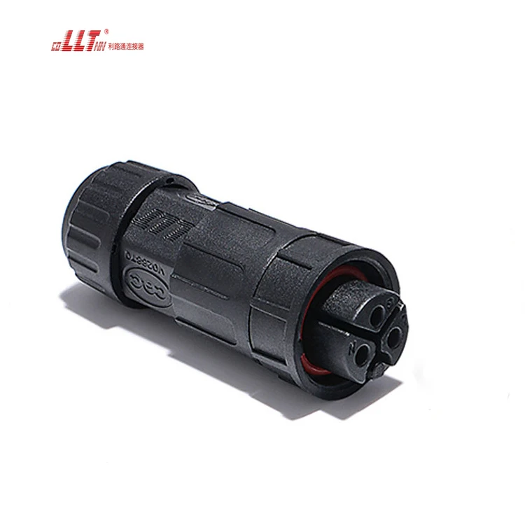 LLT Male Female M19 Plug IP68 Bayonet Lock Screw Wire Power 3pin Waterproof Connector detail 7