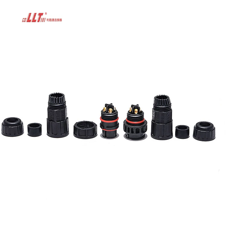 LLT 4pin M19 Plastic Insulation IP68 Waterproof Electrical Wire Power Connector detail 6