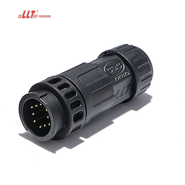LLT 10pin M19 Male Female Electrical Wire IP68 Waterproof Data Connector detail 3