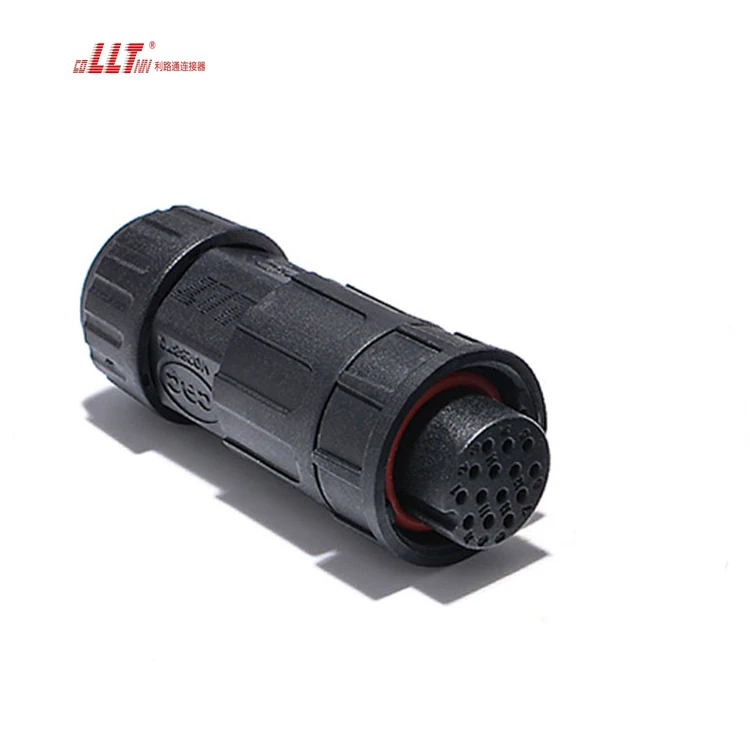 LLT Multi Pin 14pin Small Ampere Plastic IP68 Waterproof Electrical Cable for signal Transmission detail 4