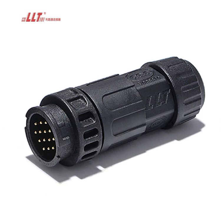 LLT Multi Pin 14pin Small Ampere Plastic IP68 Waterproof Electrical Cable for signal Transmission detail 6