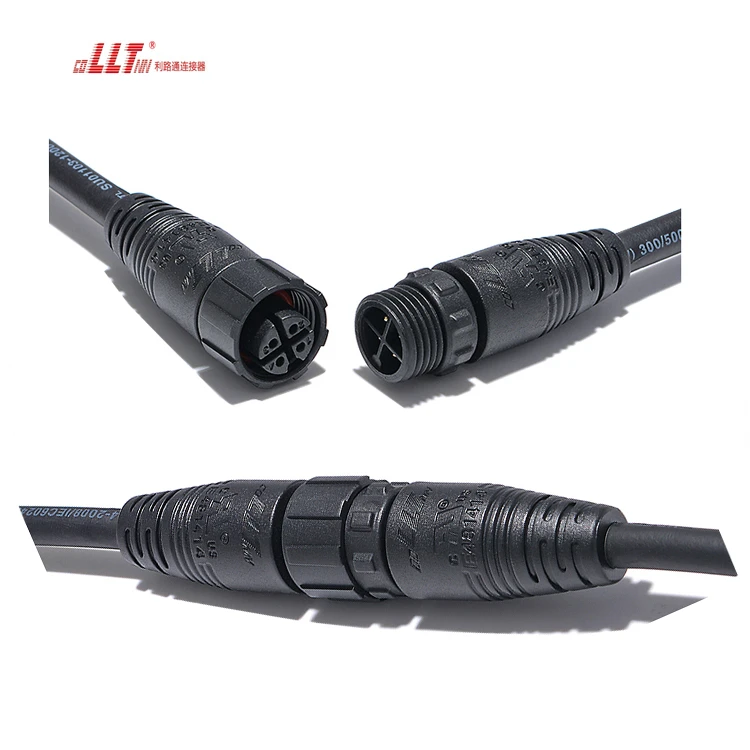 M16 LLT 4pin Inverter IP67 Waterproof Wall Washer Cable Connector thumbnail