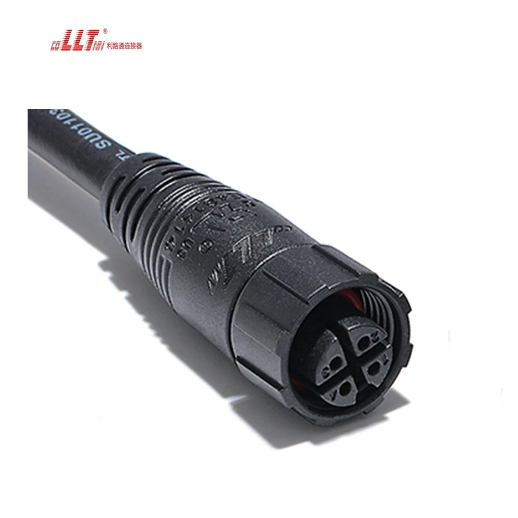 M16 LLT 4pin Inverter IP67 Waterproof Wall Washer Cable Connector detail 4