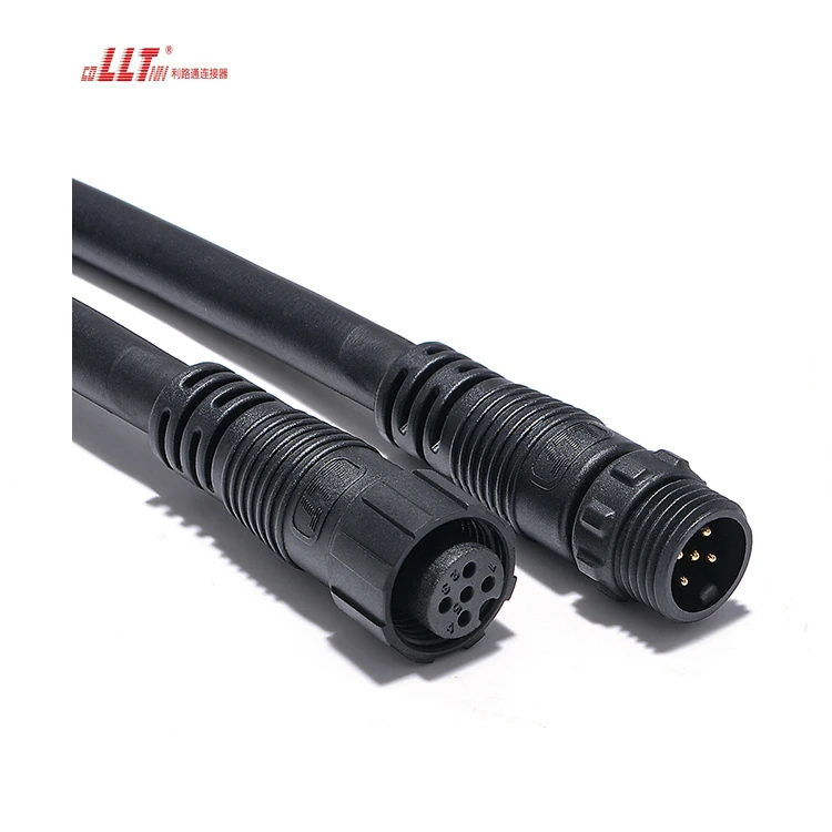 LLT 5pin M16 Aviation Extension Cable Joiner Ac Solar Inverter Connector thumbnail