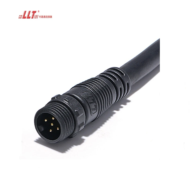LLT 5pin M16 Aviation Extension Cable Joiner Ac Solar Inverter Connector detail 4