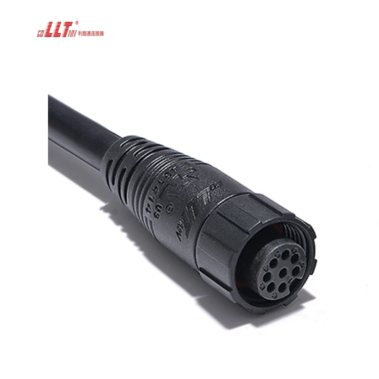 High Quality Led Strip Plug 8pin M16 IP67 Waterproof Wire Data Cable Connector Manufacturing detail 4