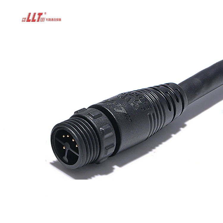 LLT 2+4pin Power Plus signal M16 Male Female Light Data Cable Connector detail 5