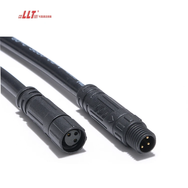 LLT M8 Circular Male Female Wire Waterproof Sensor Cable Plug Socket detail 2