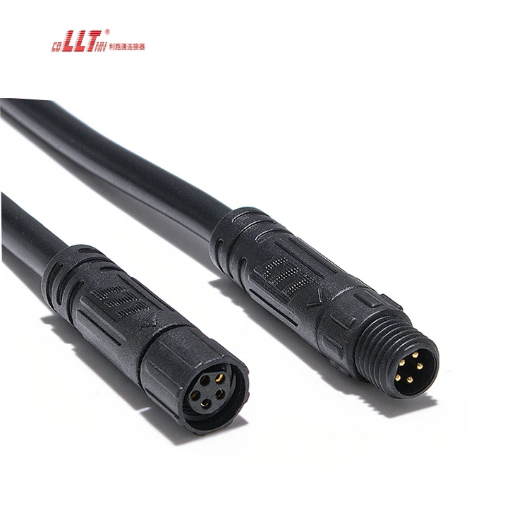 LLT Factory 5pin M8 Led Strip Light signal Data Plastic Cable Connector
