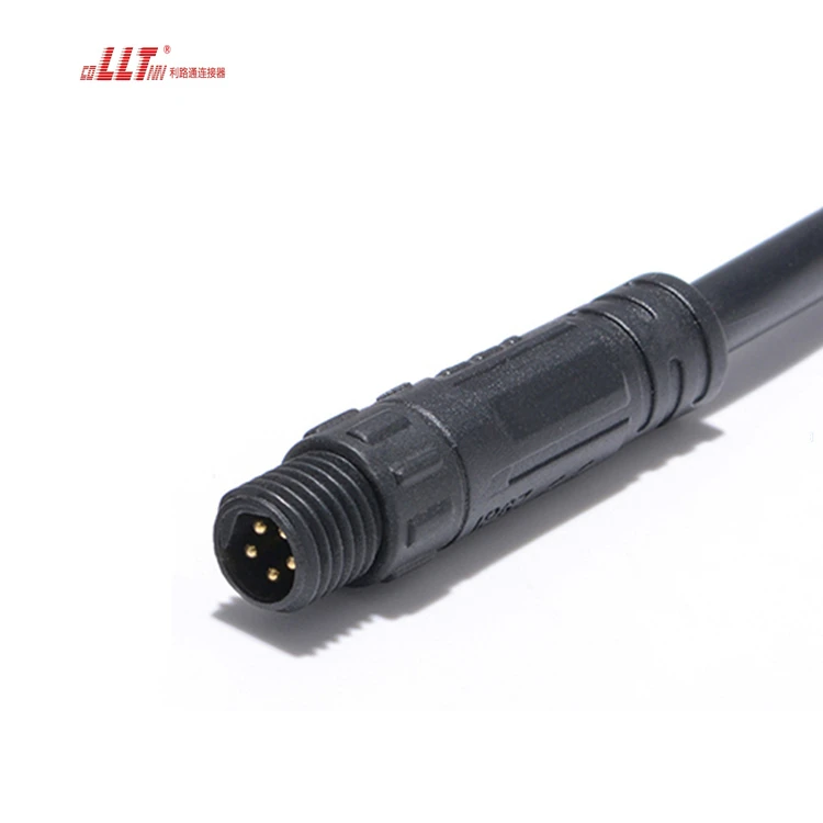LLT Factory 5pin M8 Led Strip Light signal Data Plastic Cable Connector detail 2