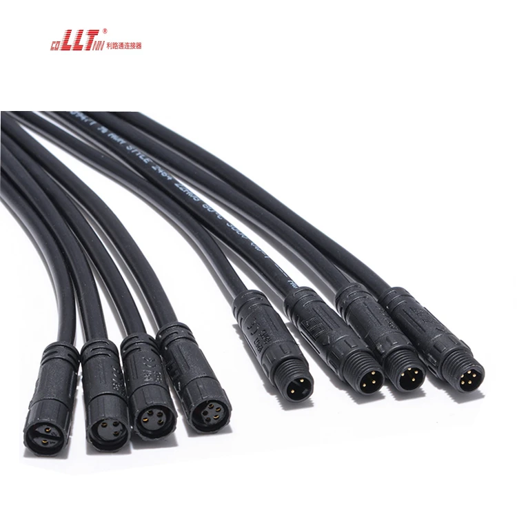 LLT Factory 5pin M8 Led Strip Light signal Data Plastic Cable Connector detail 5