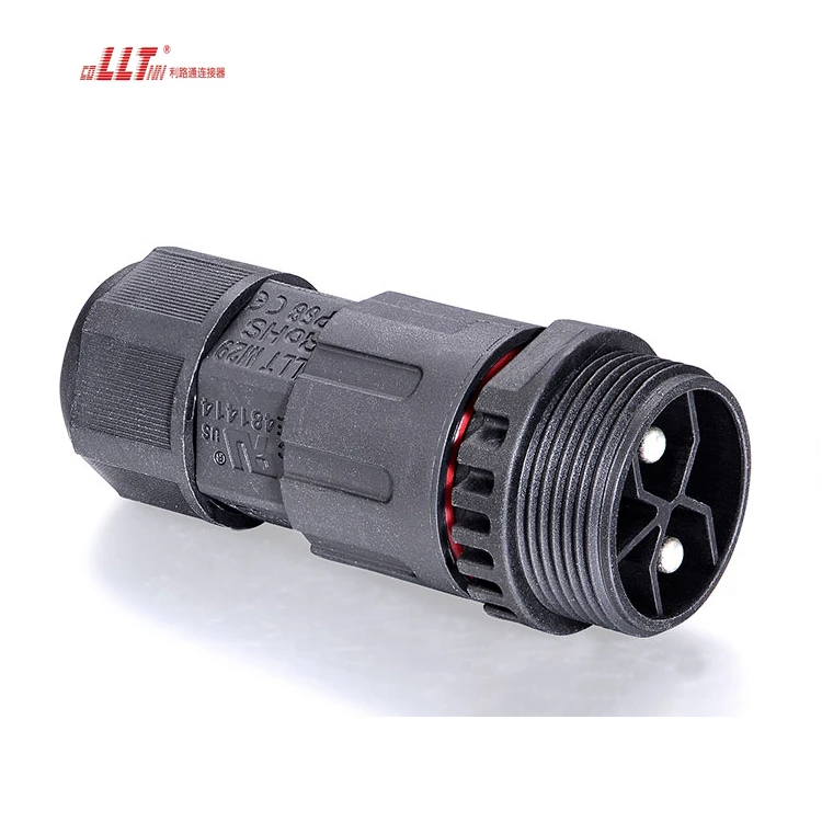 LLT Factory 2pin M29 Large Power 50A 600V Electrical Led Light Connector 2 3 4 Pin IP68 Waterproof Connector detail 7