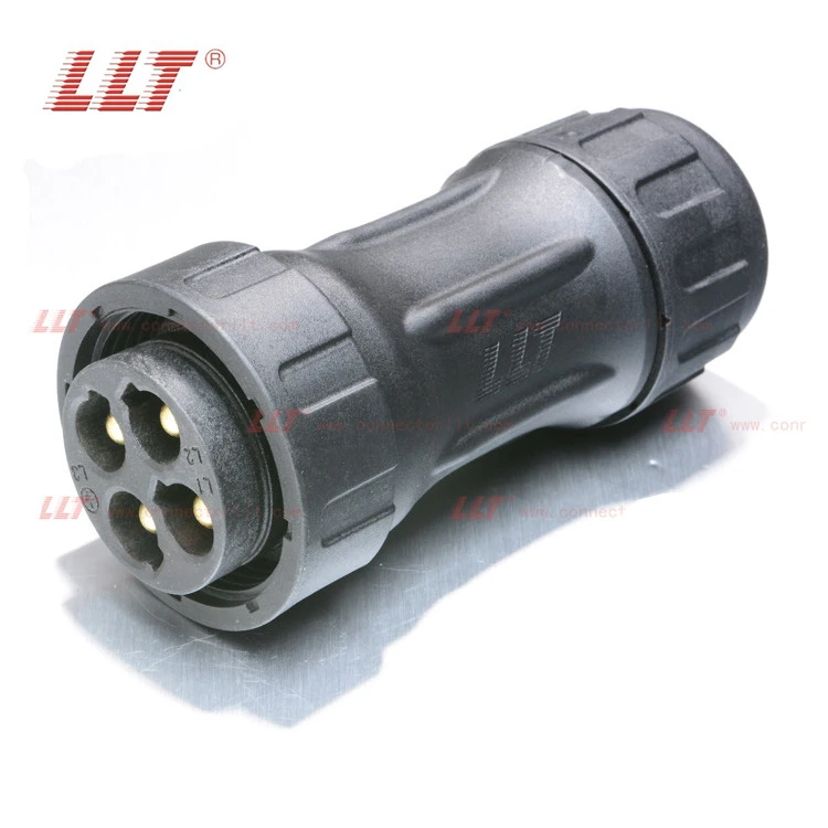LLT Large Power M45 4pin Screw Wire 80A 600V 2pin 3pin 4pin Electrical Assembly Connector detail 4