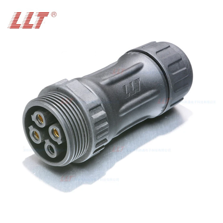 LLT Large Power M45 4pin Screw Wire 80A 600V 2pin 3pin 4pin Electrical Assembly Connector detail 5