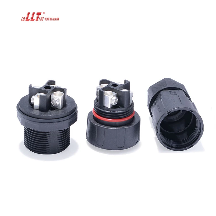 LLT 4pin M29 50A Electrical Panel 4 Pin Power IP68 Waterproof Panel Connector detail 6