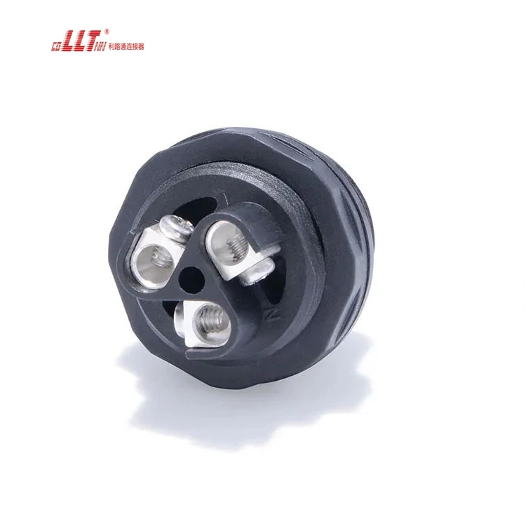 LLT 50A Panel Mount M29 Electrical Ip68 Waterproof 3pin Connector detail 3