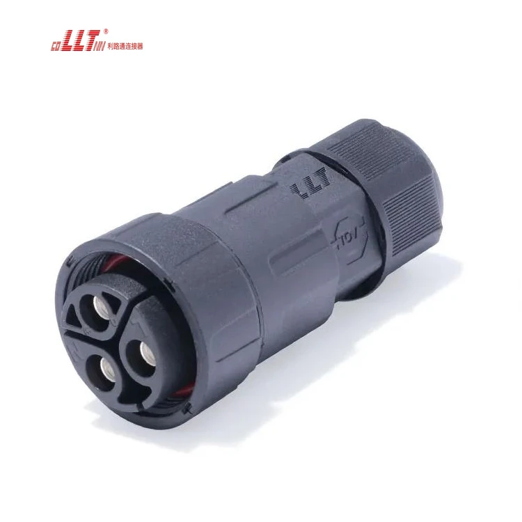 LLT 50A Panel Mount M29 Electrical Ip68 Waterproof 3pin Connector detail 4