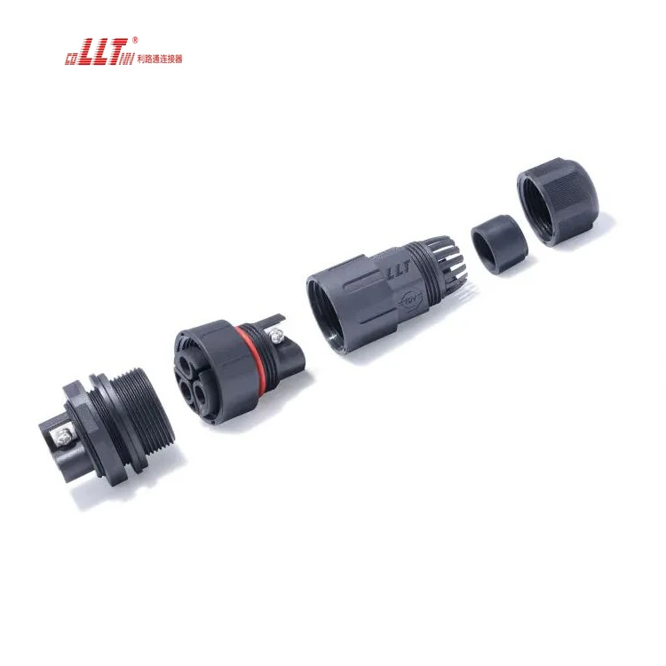 LLT 50A Panel Mount M29 Electrical Ip68 Waterproof 3pin Connector detail 6
