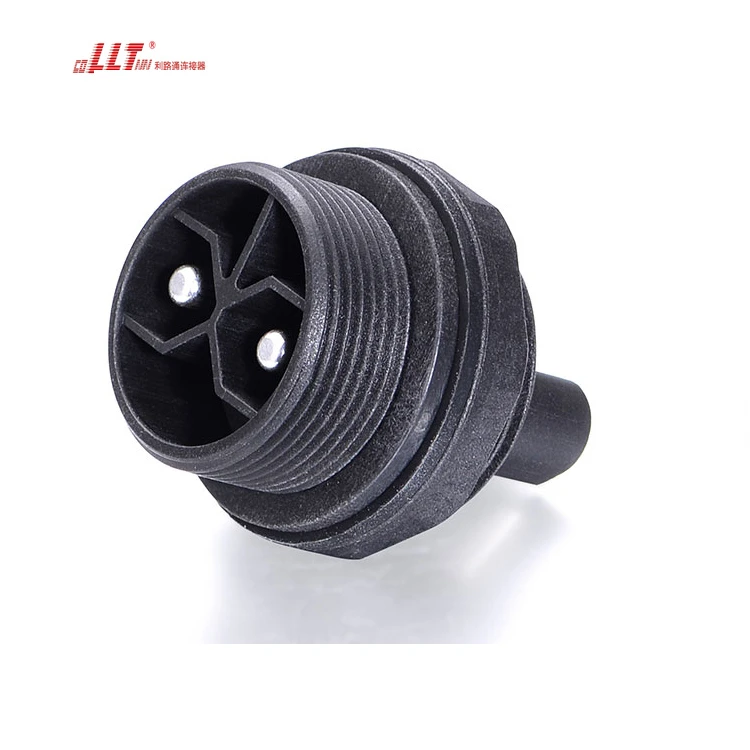 LLT M29 2pin 50A 600V Power Panel Electrical Screw Fixing Waterproof Panel Connector detail 2