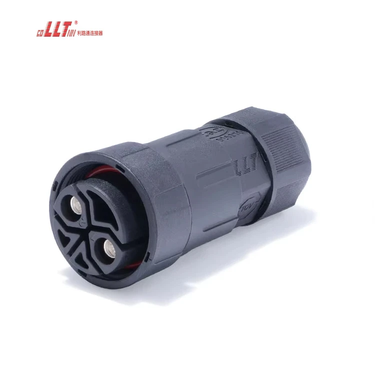 LLT M29 2pin 50A 600V Power Panel Electrical Screw Fixing Waterproof Panel Connector detail 3