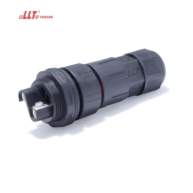 LLT M29 2pin 50A 600V Power Panel Electrical Screw Fixing Waterproof Panel Connector detail 6