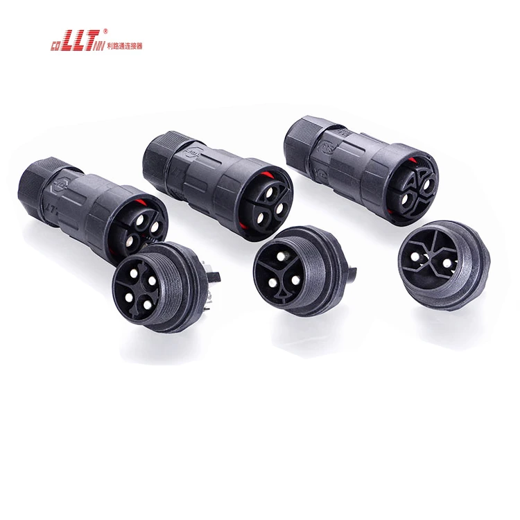 LLT M29 2pin 50A 600V Power Panel Electrical Screw Fixing Waterproof Panel Connector detail 7