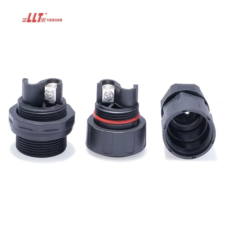 LLT M29 2pin rear female 50A Ip68 waterproof socket and plug detail 5